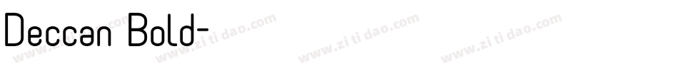 Deccan Bold字体转换